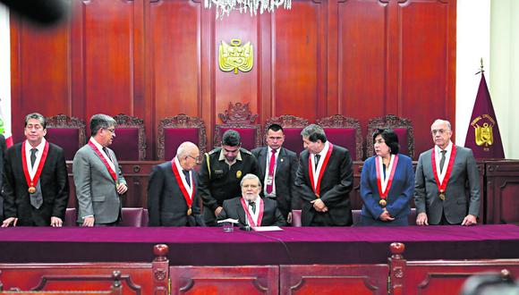 Los magistrados del TC admitieron a trámite la demanda competencial por unanimidad, mientras que el rechazo a la respectiva medida cautelar fue por mayoría. (Foto: Anthony Niño de Guzmán/ GEC)