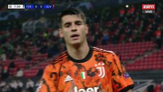 Juventus vs. Ferencvaros: Álvaro Morata y la sutil definición el 1-0 para los de Turín | VIDEO