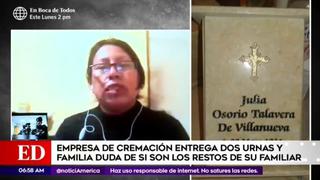Coronavirus en Perú: crematorio entregó dos urnas a familiares de víctima