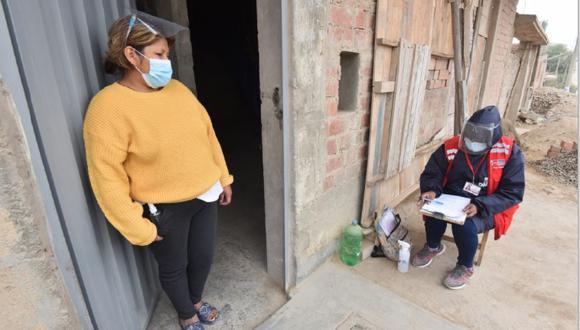 Empadronamiento se realizó a las jefas de hogares del asentamiento humano Valle Hermoso El Mirador, en Carabayllo. Foto: Midis