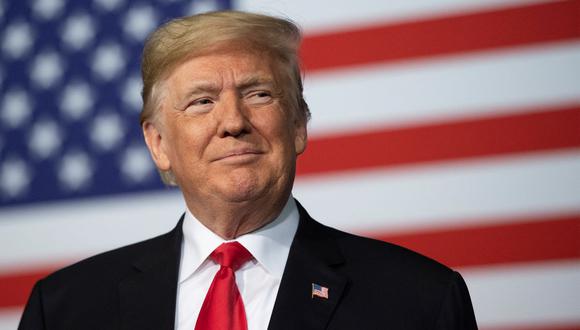 Donald Trump habla en la Conferencia Nacional del Proyecto Vecindarios Seguros 2018 en Kansas City, Estados Unidos, el 7 de diciembre de 2018. (Jim WATSON / AFP).