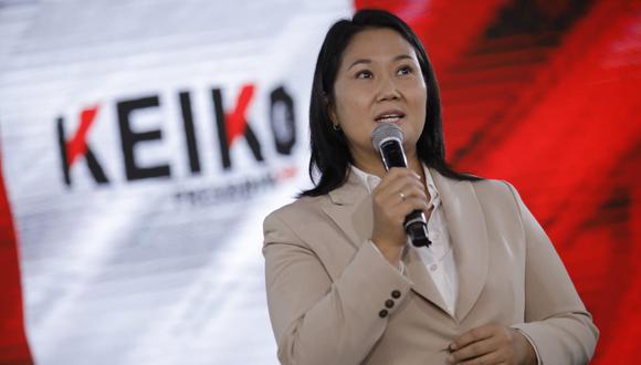 La candidata presidencial por Fuerza Popular indicó que reconocerá los resultados de la segunda vuelta de las Elecciones 2021. (Foto: GEC)