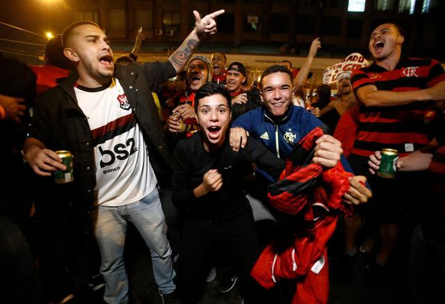 Los hinchas del Flamengo tomaron Lima. (Foto: Renzo Salazar)