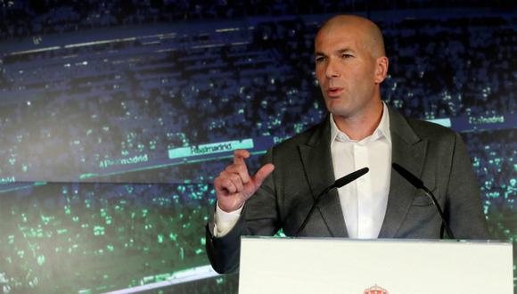 "Voy a poner todo lo que tengo dentro para hacer que el equipo vaya mejor", aseguró Zinedine Zidane delante de la prensa. (Foto: EFE)