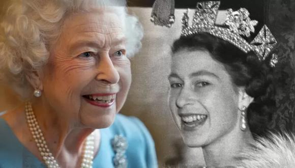 Isabel II en 2022 y 1952. GETTY IMAGES
