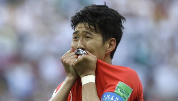 Son Heung-Min selló el histórico triunfo de Corea del Sur sobre Alemania, que dejó fuera de Rusia 2018 al actual monarca del campeonato organizado por la FIFA. (Foto: AFP)