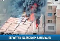 San Miguel: reportan incendio de grandes proporciones cerca al Parque de las Leyendas | VIDEO