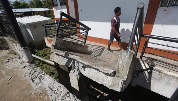 Sector educativo es el más afectado por el sismo en Loreto