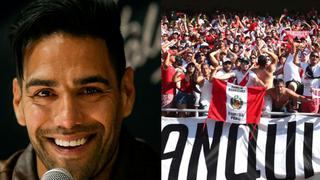 Falcao se sorprendió con el apoyo de los hinchas peruanos en Barranquilla: “Alentaron los 90 minutos”