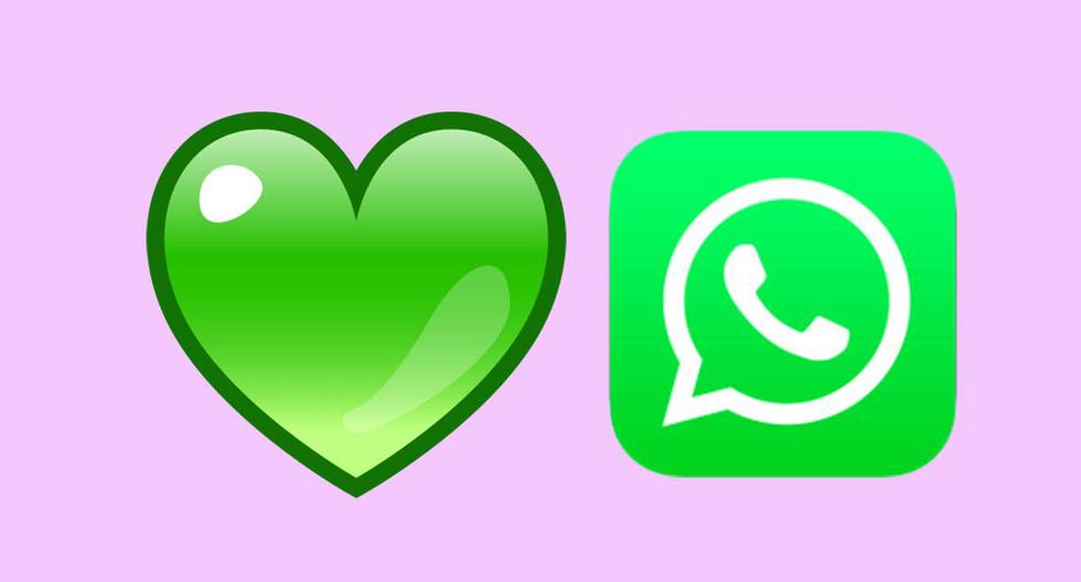 ¿Sabes realmente qué significa el corazón de color verde de WhatsApp? (Foto: Emojipedia)