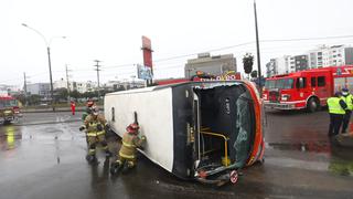 ATU inhabilitará bus que se despistó en San Borja y dejó siete heridos