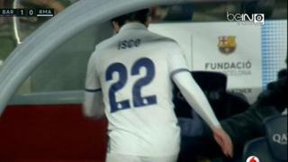 Real Madrid: rabieta de Isco tras ser cambiado ante Barcelona