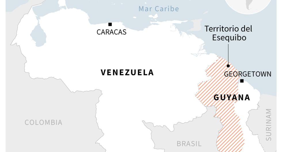 Esequibo, el territorio en disputa entre Venezuela y Guyana. (AFP).
