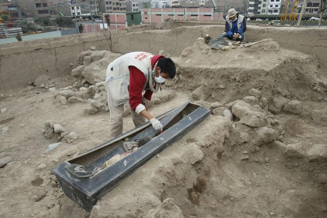 Los restos fueron encontrados por arqueólogos del Ministerio de Cultura en el centro prehispánico de Santa Anita (Foto: Dante Piaggio)