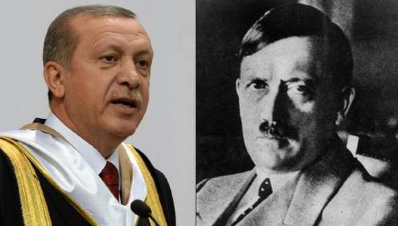 Recep Tayyip Erdogan y Adolf Hitler. (Foto: AFP/Reuters)