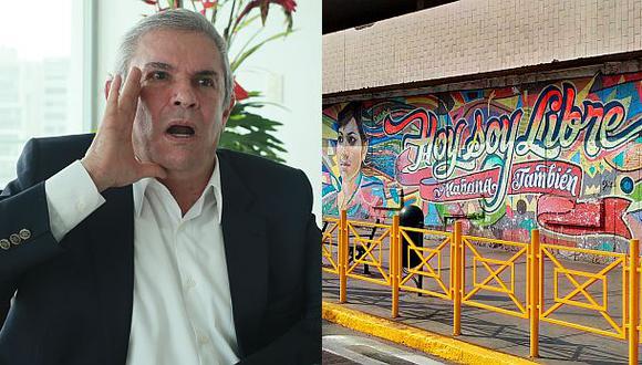 Castañeda: "Van a desaparecer los murales del centro de Lima"
