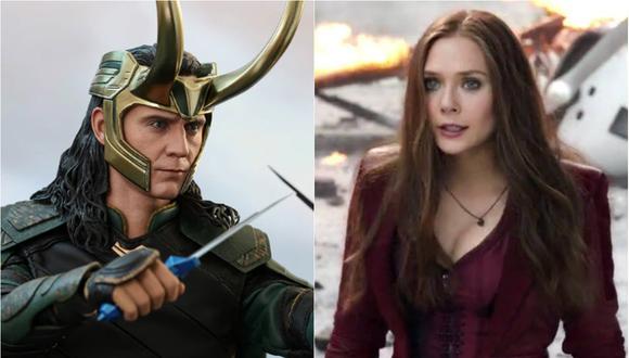 Loki (Tom Hiddleston) y Scarlet Witch (Elizabeth Olsen) (Foto: Captura)