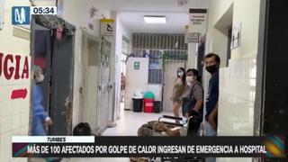 Tumbes: más de 100 personas al día son evacuadas de emergencia al hospital por golpe de calor