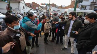 Tensión durante el recojo de firmas contra la constituyente en Cusco 