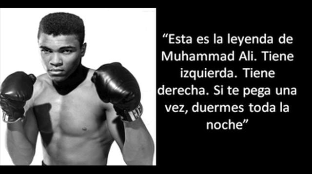 Muhammad Ali y 10 frases inolvidables del genial boxeador | DEPORTE-TOTAL |  EL COMERCIO PERÚ