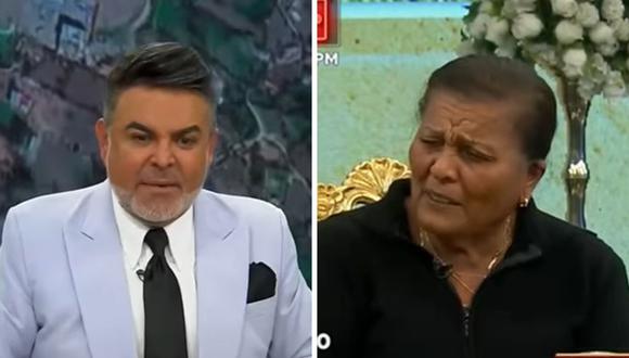 Doña Peta no quiso hablar sobre Alondra García en programa de Andrés Hurtado. (Foto: captura Panamericana TV)