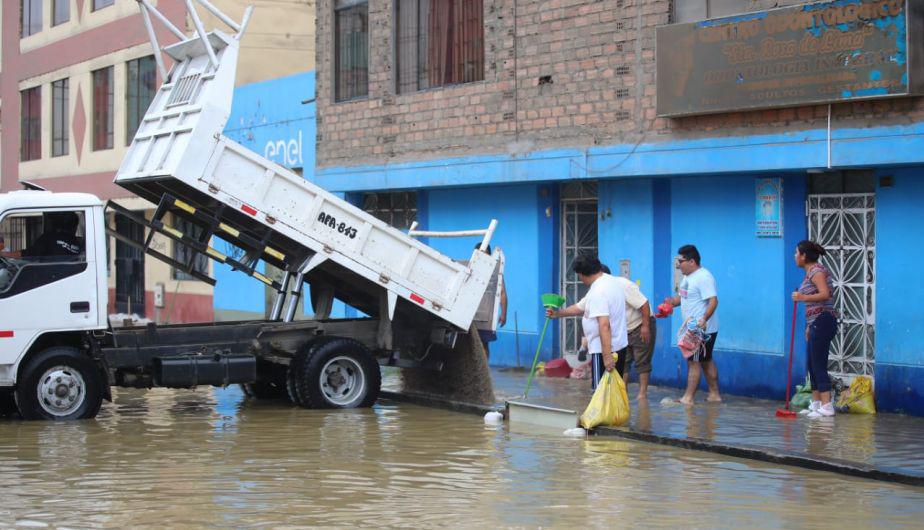 El servicio de agua en la zona se restablecería este lunes, “al menos racionada”. (Foto: Giancarlo Ávila)