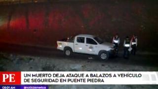 Sicarios matan a agente de seguridad en Puente Piedra