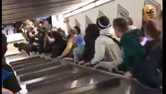 Roma: hinchas rusos heridos en accidente en escalera mecánica del metro.
