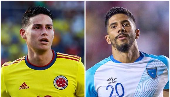 Colombia vs. Guatemala chocan en partido amistoso por fecha FIFA. (Foto: EFE/Composición)