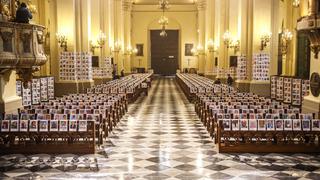 Coronavirus Perú: Catedral de Lima amanece con homenaje fotográfico a fallecidos por COVID-19 | [FOTOS]