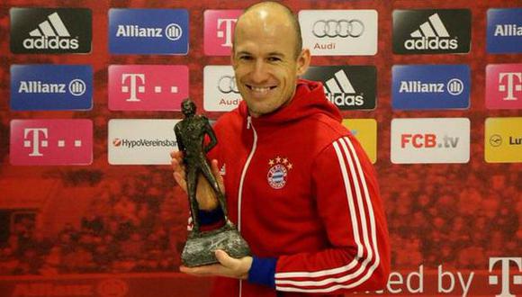 Arjen Robben fue premiado como deportista del año en Holanda