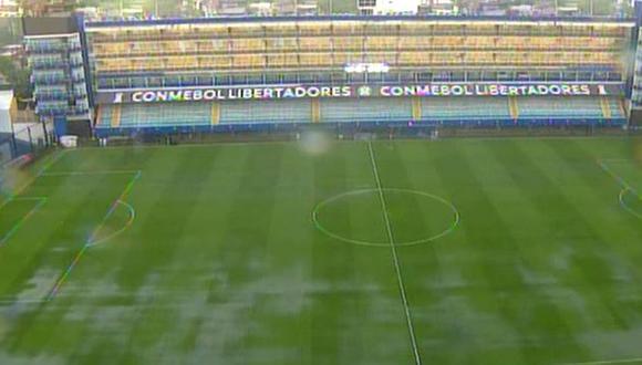 Boca vs. River: la final de la Copa Libertadores 2018 en suspenso por temas climáticos. (Foto: captura)
