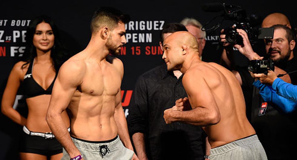 BJ Penn pelea con Yair Rodríguez la pelea estelar en UFC FIght Night 103 | Foto: Getty
