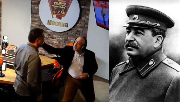 Periodistas pelean al discutir sobre Stalin y la II Guerra Mundial [VIDEO] (Foto: Captura)