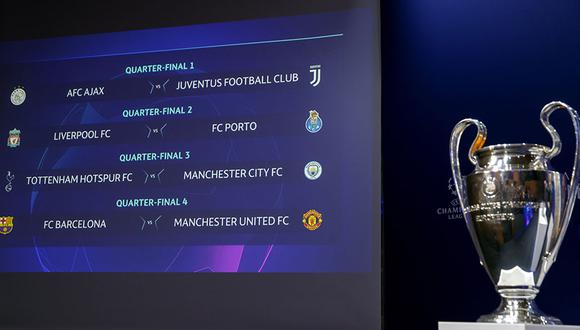 Champions League y la programación de los partidos de ida y vuelta de cuartos de final. (Foto: AP)