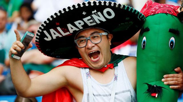La alegría mexicana presente en el Rostov Arena.  (Foto: Reuters)