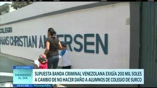 Supuesta banda venezolana amenaza a Colegio de Surco