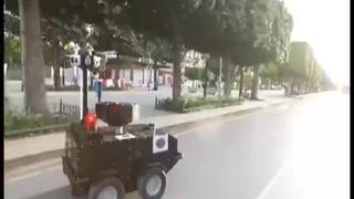Coronavirus: robots patrullan las calles de Túnez durante cuarentena por COVID-19