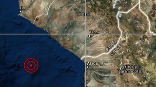 Moquegua: un sismo de magnitud 4.8 se registró al sur de Ilo