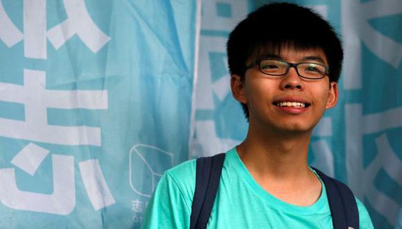 Líder de las protestas de Hong Kong se salvó de la cárcel
