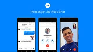 Facebook Messenger Lite ahora tendrá videollamadas