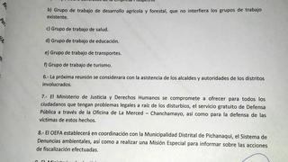 Pichanaki: titular de Agricultura dice que diálogo fue positivo