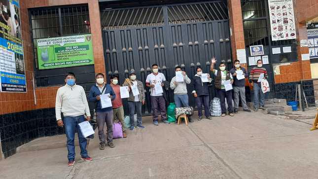 Excarcelación de reclusos por omisión familiar se dio en el marco de la emergencia sanitaria en el país por el COVID-19. (Foto: Minjusdh)