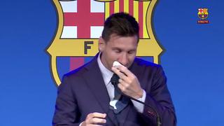 Lionel Messi al borde del llanto: “Nunca imaginé mi despedida porque no lo pensaba” | VIDEO