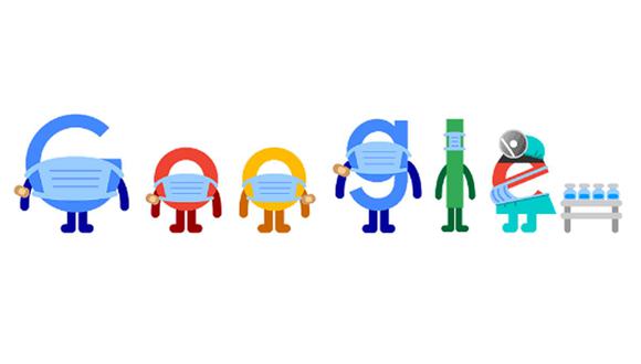 El doodle de hoy nos recuerda los cuidados que debemos tomar contra el COVID-19. (Foto: Google)