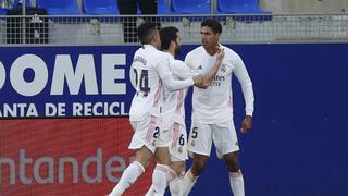 Real Madrid, con doblete de Varane, venció al Huesca por LaLiga Santander