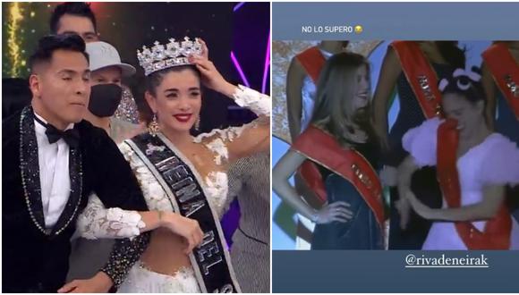 Korina Rivadeneira gana "Reinas del Show" y su celebración fue comparada a cierto episodio de la serie "Pataclaun".(Fotos: Captura América TV/ Latina)
