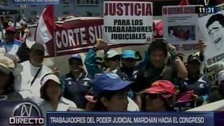 Centro de Lima: Protestas restringen tránsito vehicular