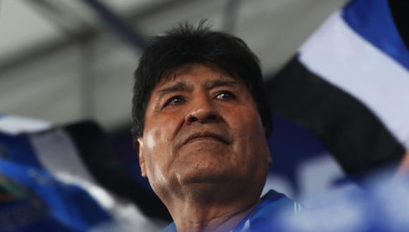El expresidente Evo Morales participa de un congreso del Movimiento al Socialismo (MAS) en Lauca Ñ, Trópico de Cochabamba, Bolivia, el 4 de octubre de 2023. (Foto de Luis Gandarillas / EFE)