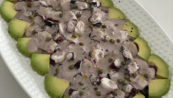 Receta sencilla y fácil de pulpo al olivo por La Gastronauta.